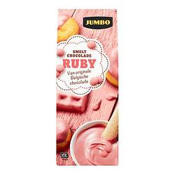 Foto van Jumbo smeltchocolade ruby 150g