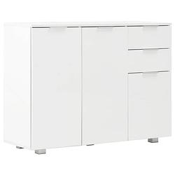 Foto van Vidaxl dressoir 107x35x80,5 cm hoogglans wit