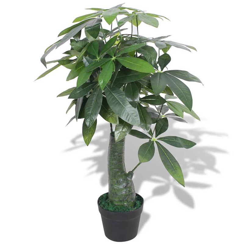 Foto van Vidaxl kunst watercacao plant met pot 85 cm groen