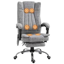 Foto van Bureaustoel - massagestoel - ergonomische bureaustoel - game stoel - verwarmingsfunctie -ligfunctie - voetensteun - g...