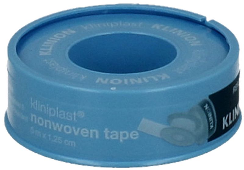 Foto van Klinion kliniplast nonwoven tape 5m x 1.25cm