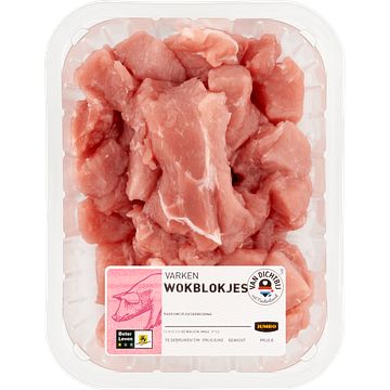 Foto van Jumbo varkens wokblokjes 350g