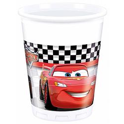 Foto van 8x disney cars themafeest bekers 200 ml - feestbekertjes