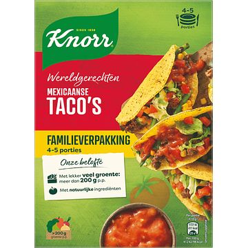 Foto van Knorr wereldgerechten mexicaanse taco's familiepakket bij jumbo