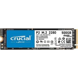 Foto van Crucial p2 500 gb nvme/pcie m.2 ssd 2280 harde schijf pcie nvme 3.0 x4 ct500p2ssd8