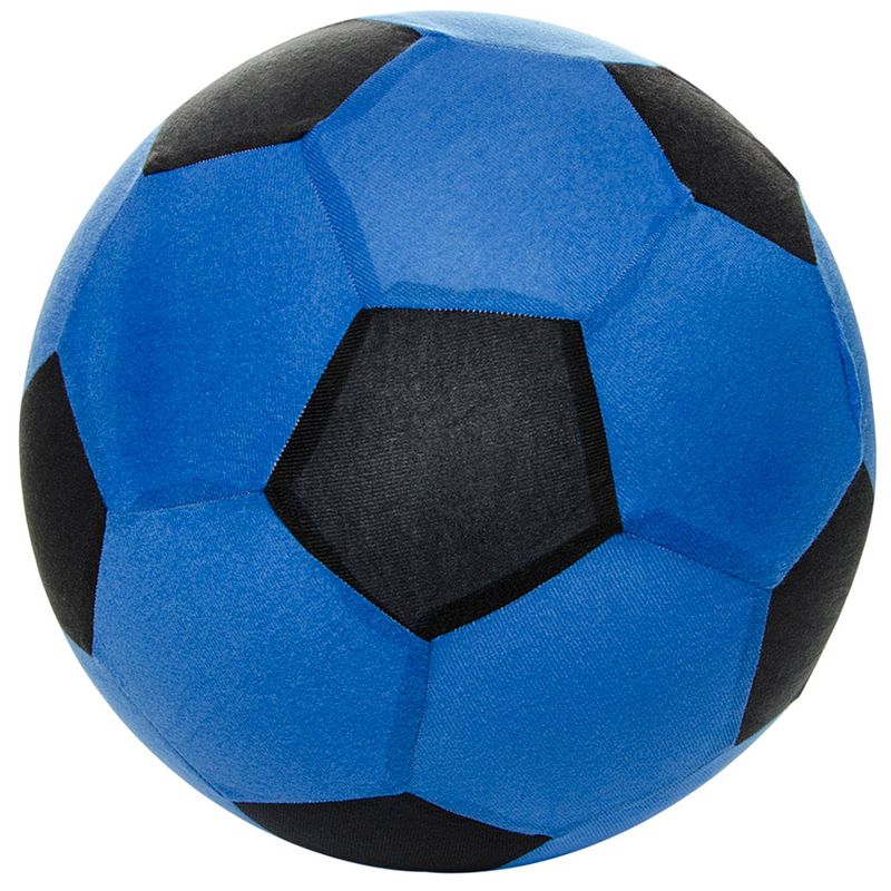 Foto van Lg-imports speelgoedvoetbal mesh 50 cm blauw