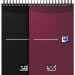 Foto van Oxford office essentials taskmanager, 140 bladzijden, ft 12,5 x 20 cm, geassorteerde kleuren 5 stuks
