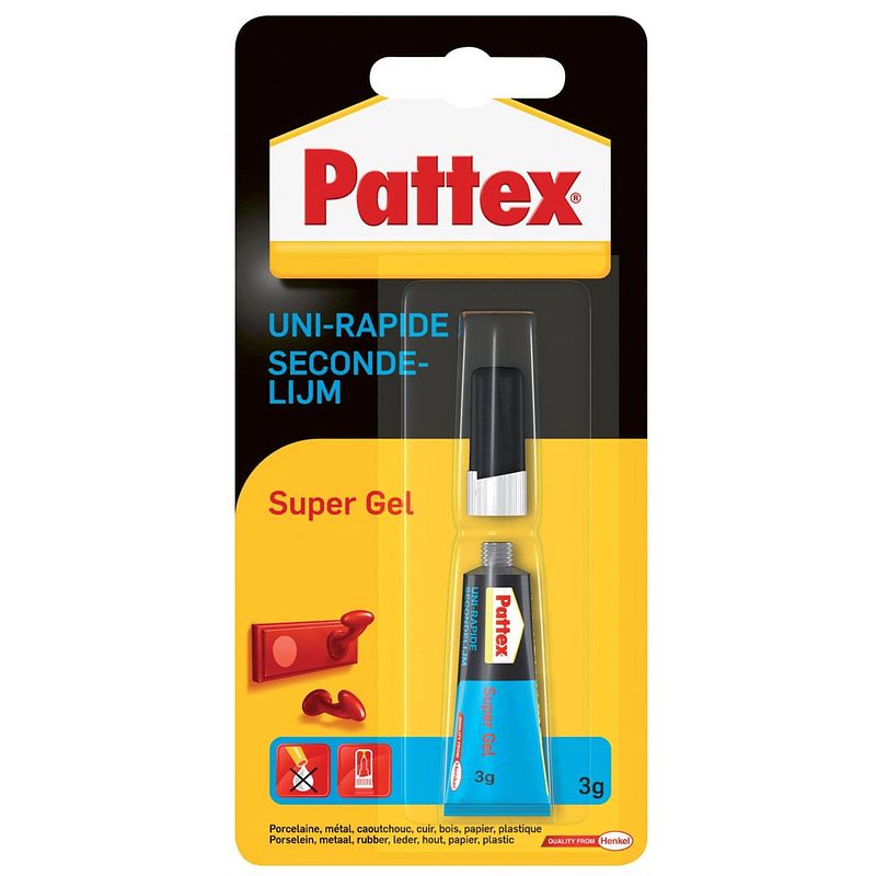 Foto van Pattex secondelijm supergel 12 stuks