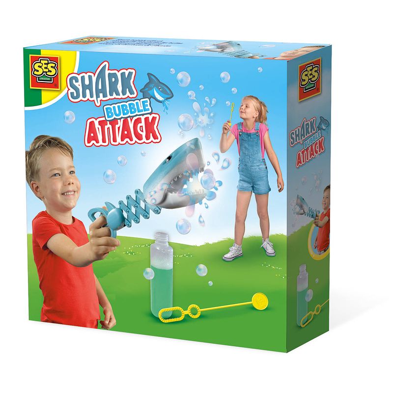 Foto van Ses shark bubble attack