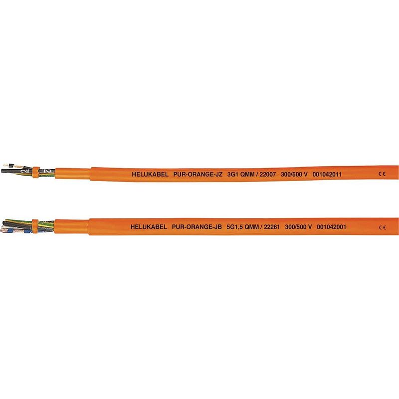 Foto van Helukabel pur-orange jb stuurstroomkabel 5 g 2.50 mm² oranje 22265-500 500 m