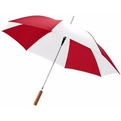 Foto van Automatische paraplu rood/wit 82 cm - paraplu's