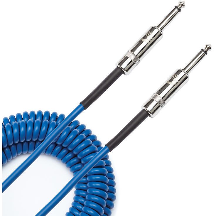 Foto van D'saddario pw-cdg-30bu coiled instrumentkabel blauw 9 m (30 ft)