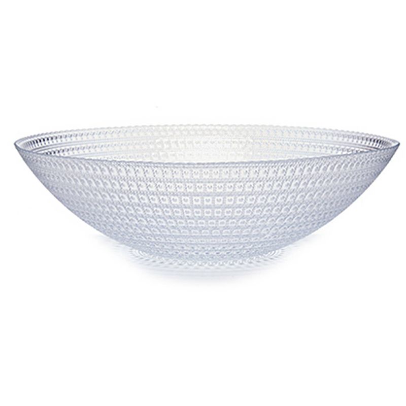 Foto van Grote fruitschaal cristas allure van bewerkt glas rond 30.5 cm - fruitschalen