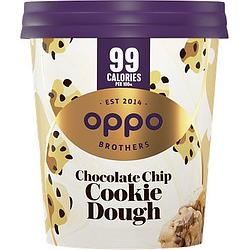 Foto van Oppo brothers chocolate chip cookie dough ice cream 475ml bij jumbo