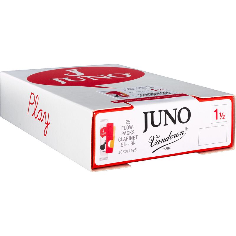 Foto van Vandoren juno jcr011525 clarinette sib 1.5 rieten voor bb-klarinet (25 stuks)