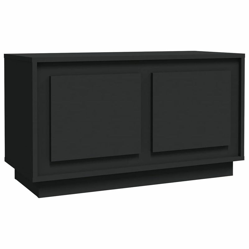 Foto van Vidaxl tv-meubel 80x35x45 cm bewerkt hout zwart