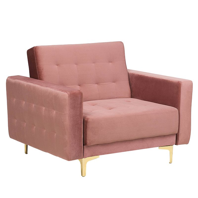 Foto van Beliani aberdeen - fauteuil-roze-fluweel