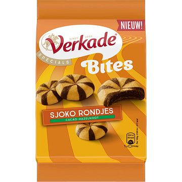 Foto van Verkade specials bites sjoko rondjes cacaohazelnoot 150g bij jumbo