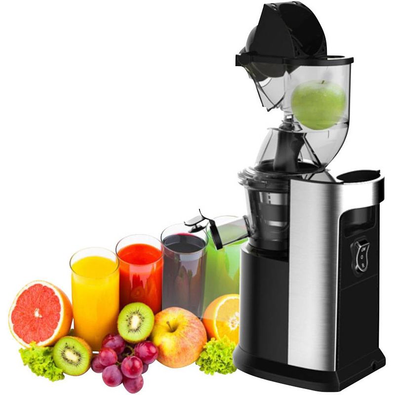 Foto van Tkg team kalorik slowjuicer tkg fe 2000 i 250 w zwart, rvs directe sapuitloop, kabelgebonden, met smoothiefunctie