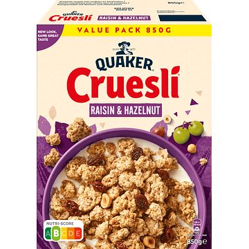 Foto van Quaker cruesli rozijn ontbijtgranen 850gr bij jumbo