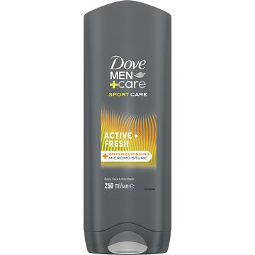 Foto van Dove men+care sport care 3in1 douchegel active+fresh 250ml bij jumbo