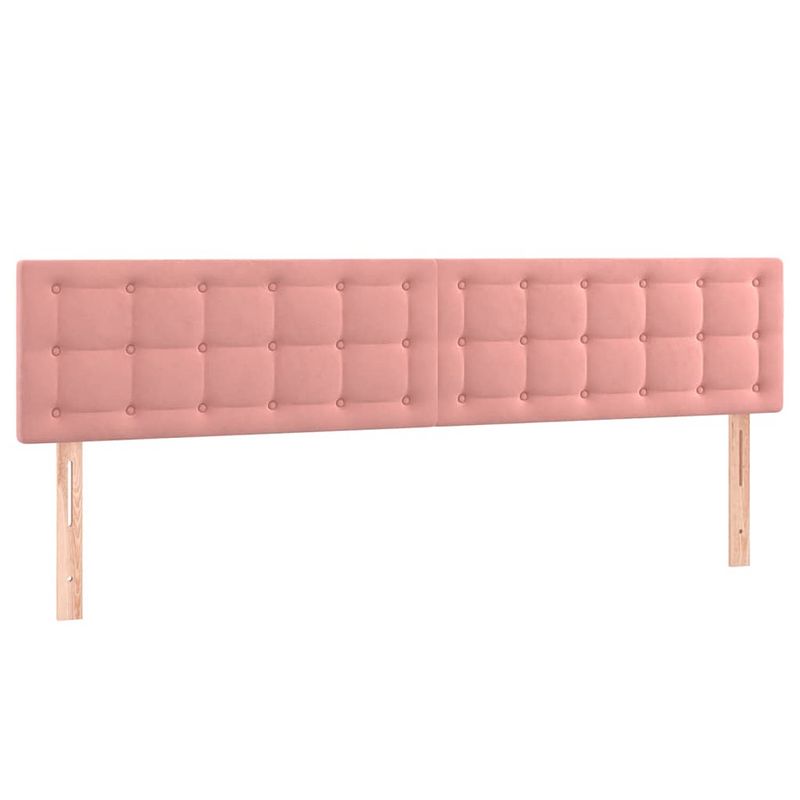 Foto van The living store hoofdbord - stof - 180 x 5 x 78/88 cm - roze