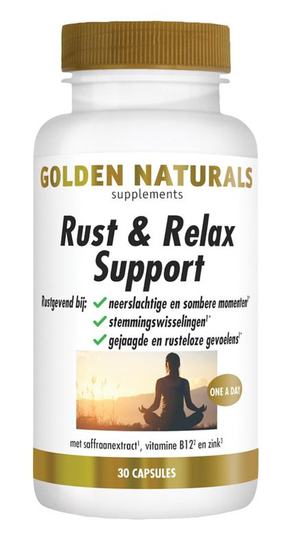 Foto van Golden naturals rust & relax support capsules