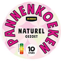 Foto van Jumbo naturel gezoet pannenkoeken 10 stuks