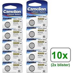 Foto van 10 stuks (2 blisters a 5st) - camelion cr2430 lithium knoopcel batterij