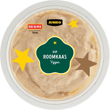 Foto van Jumbo dip roomkaas vijgen 100g aanbieding bij jumbo | diverse soorten