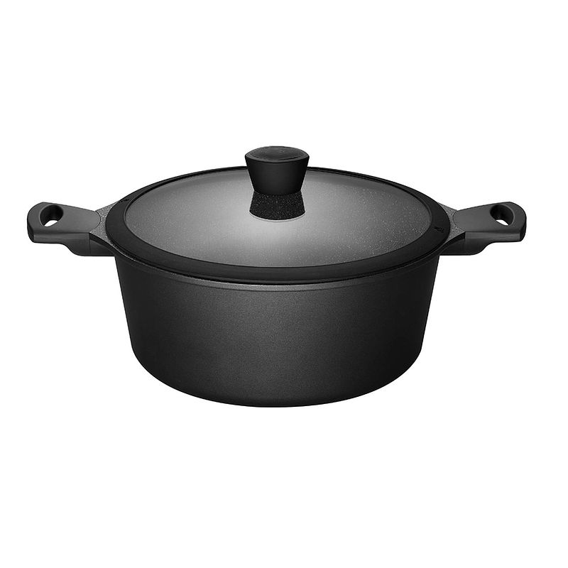 Foto van Sola braadpan fair cooking - ø 28 cm - zwart/wit - inclusief deksel