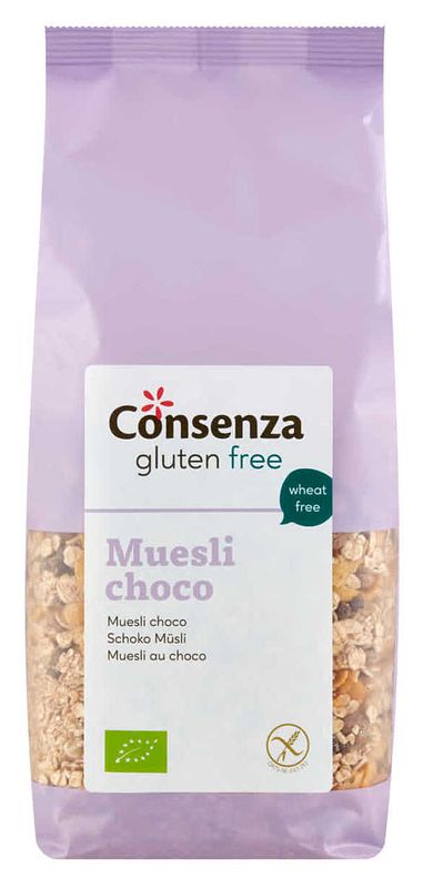 Foto van Consenza gluten free muesli choco 400g bij jumbo