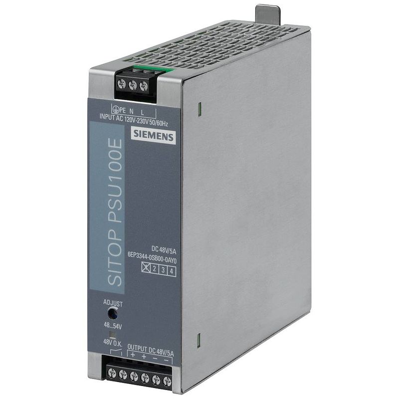 Foto van Siemens 6ep3344-0sb00-0ay0 din-rail netvoeding inhoud: 1 stuk(s)