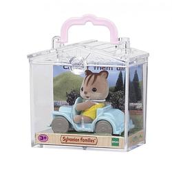 Foto van Sylvanian families baby draagdoosje eekhoorn op auto 5203