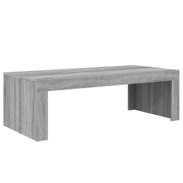 Foto van Vidaxl salontafel 110x50x35 cm bewerkt hout grijs sonoma eikenkleur