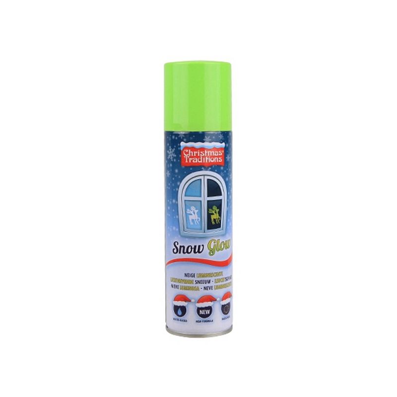 Foto van Glow in the dark sneeuw spray 150 ml