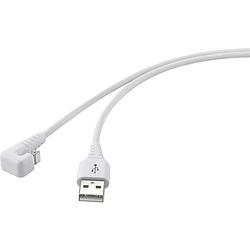 Foto van Renkforce usb-kabel usb 2.0 usb-a stekker, apple lightning stekker 1.00 m wit rf-4598340