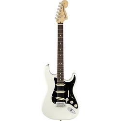 Foto van Fender american performer stratocaster arctic white rw met tas