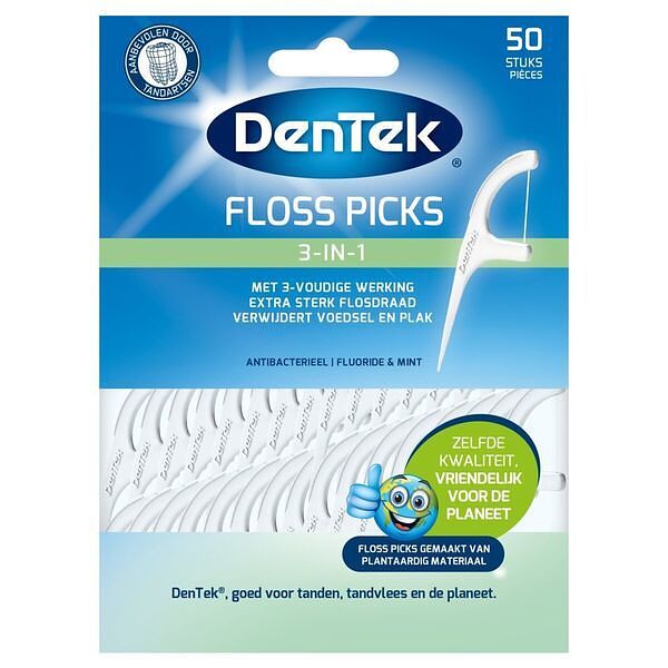 Foto van Dentek floss picks 3-in-1