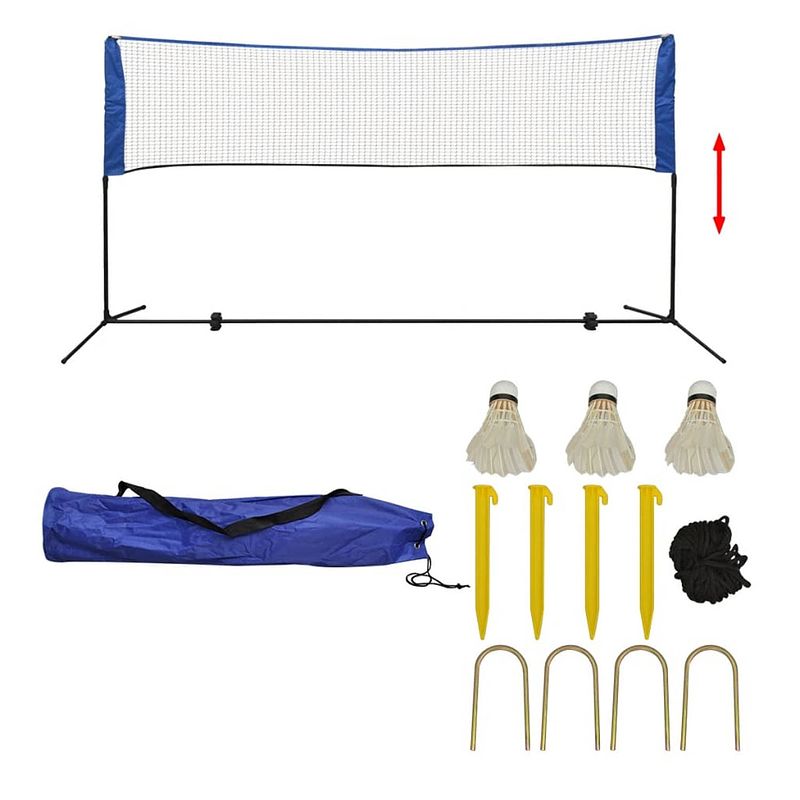 Foto van Vidaxl badminton net met shuttles 300x155 cm