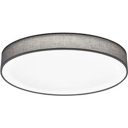 Foto van Led plafondlamp - plafondverlichting - trion lanago - 60w - aanpasbare kleur - afstandsbediening - dimbaar - rond - mat