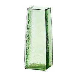 Foto van Vaas 10x10x25 cm iduna glas olijf groen