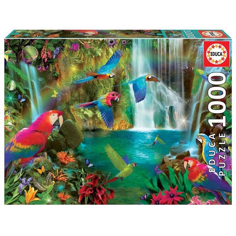 Foto van Educa - puzzel - 1000 tropische papegaaien