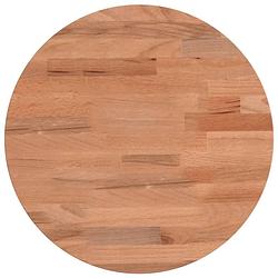 Foto van Vidaxl tafelblad rond ??30x1,5 cm massief beukenhout