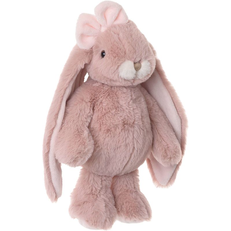 Foto van Bukowski pluche konijn knuffeldier - oud roze - staand - 30 cm - knuffel huisdieren