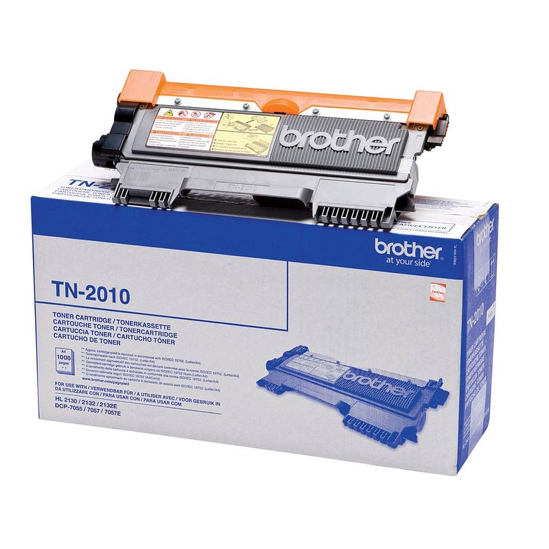 Foto van Brother toner, 1.000 pagina'ss, oem tn-2010, zwart 3 stuks