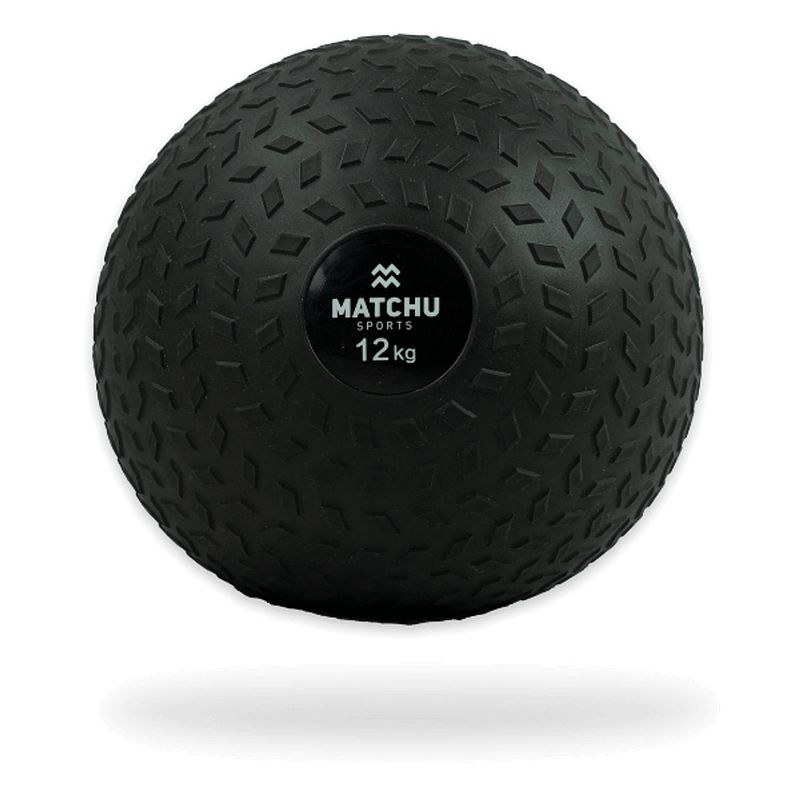 Foto van Matchu sports slam ball 12kg - zwart - rubber