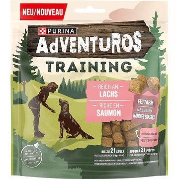 Foto van Adventuros training rijk aan zalm hondensnacks 115g bij jumbo