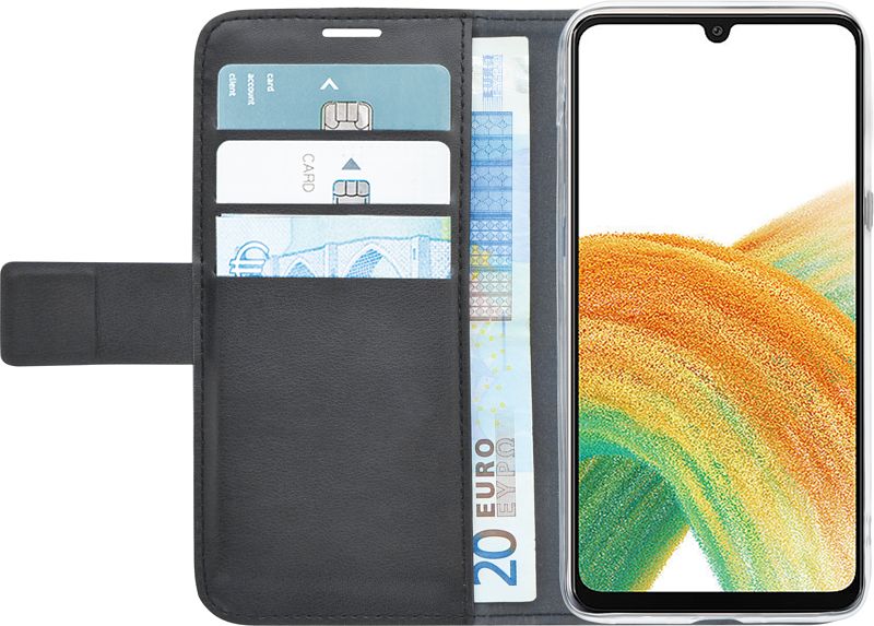 Foto van Azuri wallet samsung galaxy a33 5g book case zwart