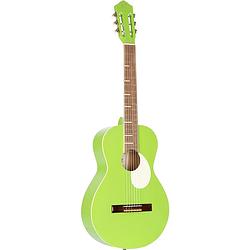 Foto van Ortega gaucho series rga-gap green apple 4/4-formaat klassieke gitaar met gigbag